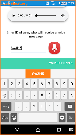 Just Voice Messanger screenshot