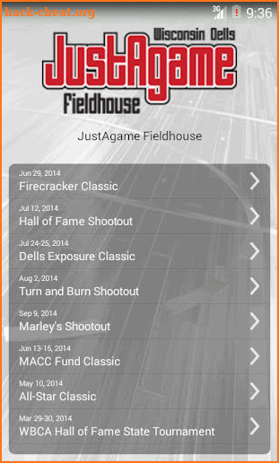 JustAgame Fieldhouse screenshot