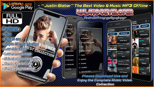 Justin Bieber ~ The Best Music Video MP3 Offline screenshot