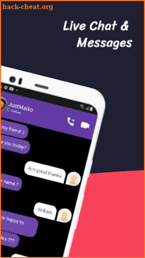 JustMaiko call ☎️ JustMaiko Video Call & Fake Chat screenshot