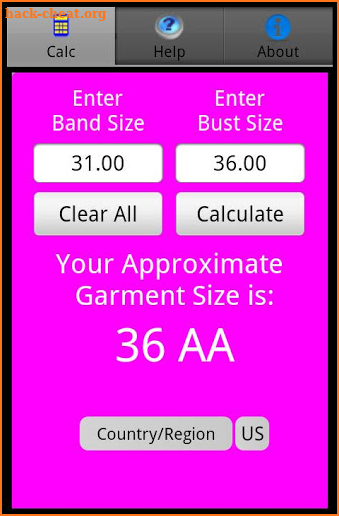 JustMyWay Bra Fitting App screenshot