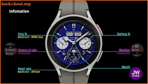 JW090 jwstudio watchface screenshot