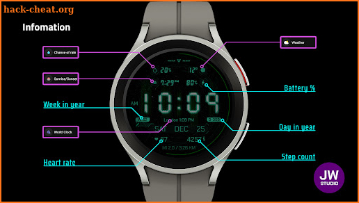 JW115 jwstudio watchface screenshot