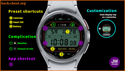 JW144 jwstudio watchface screenshot