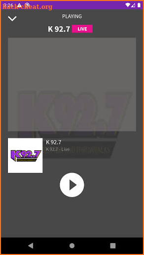 K 92.7 screenshot