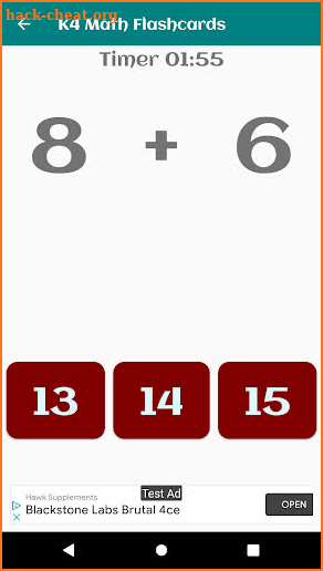 K4 Math Flashcards screenshot