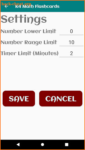 K4 Math Flashcards screenshot