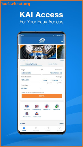 KAI Access: Train Booking, Reschedule, Cancelation screenshot