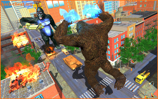 Kaiju Godzilla VS Gorilla Kong City destruction screenshot