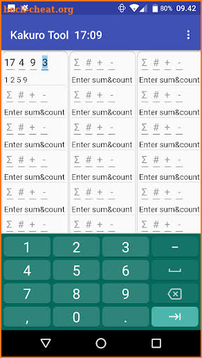 Kakuro Tool screenshot