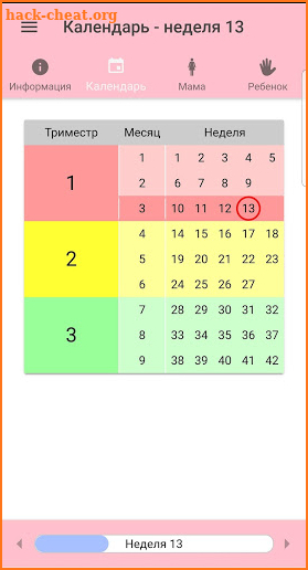 Календарь беременности — Беременность по неделям screenshot