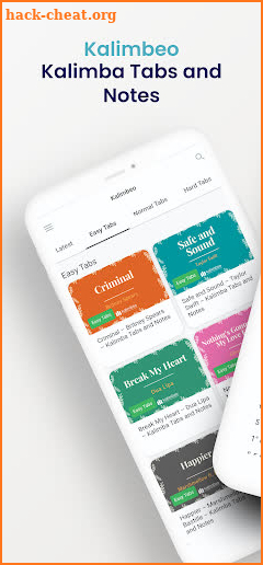 Kalimbeo - Kalimba Tabs screenshot