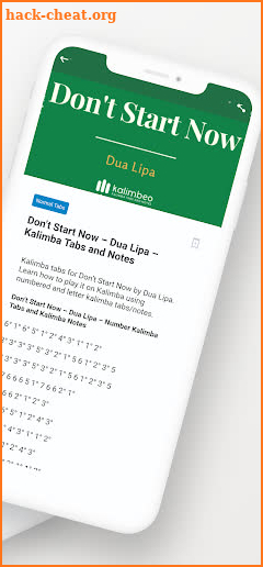 Kalimbeo - Kalimba Tabs screenshot