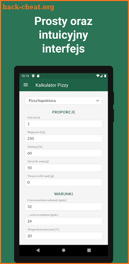 Kalkulator Pizzy KMP screenshot