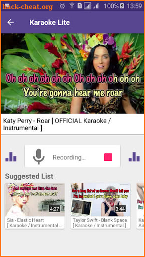 Karaoke Lite : Sing & Record Free screenshot