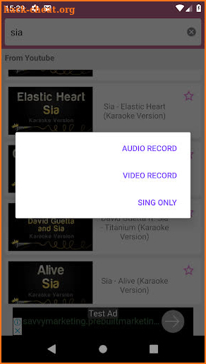 Karaoke Music:  Sing and record screenshot