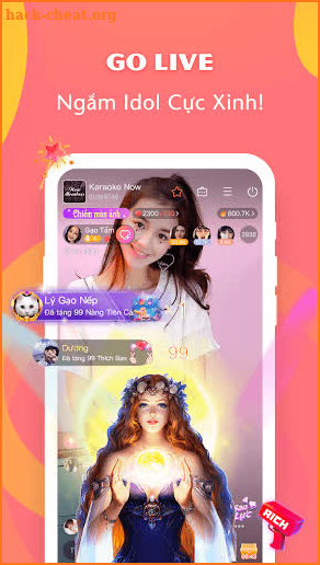 Karaoke Now！- Hát livestream & voice chat kết bạn screenshot