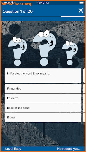 Karate Quiz screenshot