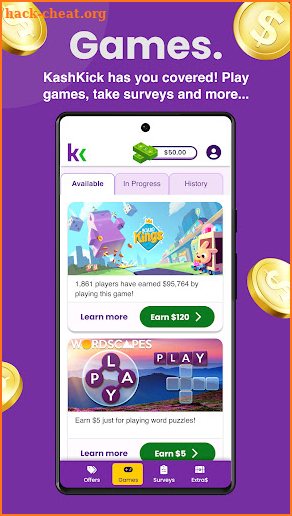 KashKick: Get paid to have fun screenshot