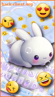 Kawai Rabbit Keyboard Theme screenshot