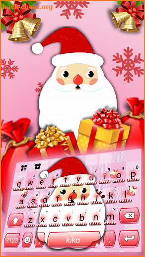 Kawaii Christmas Keyboard Theme screenshot