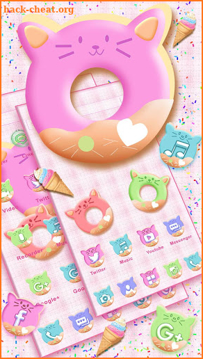 Kawaii Donuts Themes HD Wallpapers 3D icons screenshot