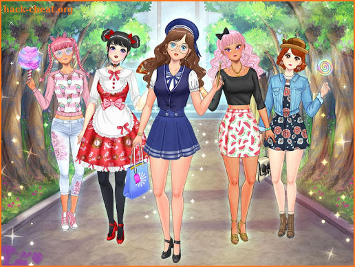 Kawaii High School Fashion - Anime Makeover screenshot