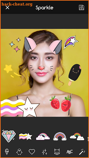 Kawaii Photo Editor: Deco Cute Stickers Filters screenshot