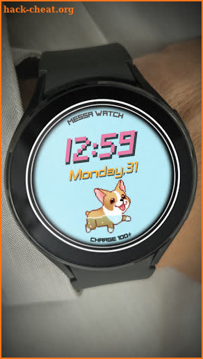 Kawaii Watch Face Corgi screenshot