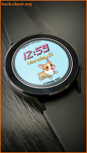 Kawaii Watch Face Corgi screenshot