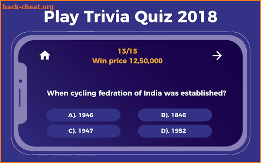 KBC 2018 - Millionaire Trivia Quiz Game Online screenshot