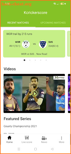 kcricketscore screenshot