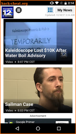 KDRV NewsWatch 12 screenshot