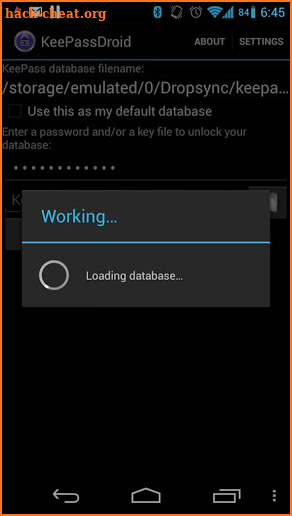 KeePassDroid screenshot