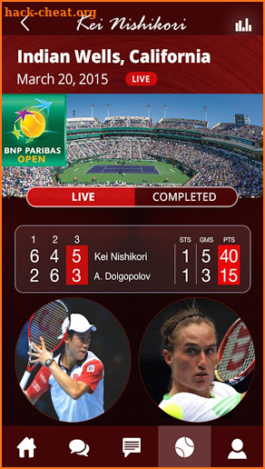 Kei Nishikori Official APP screenshot