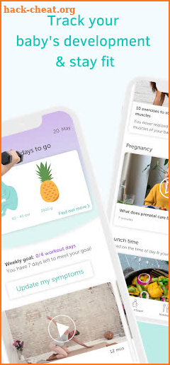 Keleya: Pregnancy Fitness & Tracker +Baby Due Date screenshot