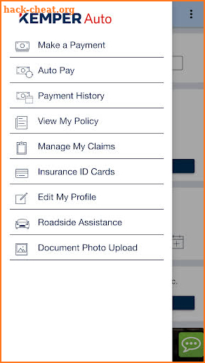 Kemper Auto Insurance screenshot