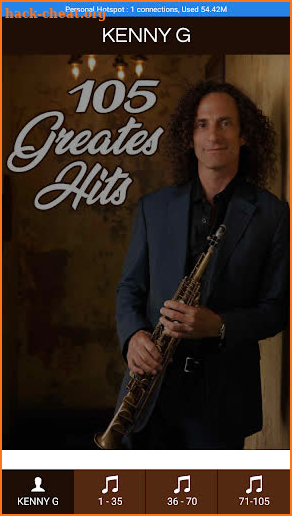 KENNY G 105 GREATEST HITS screenshot