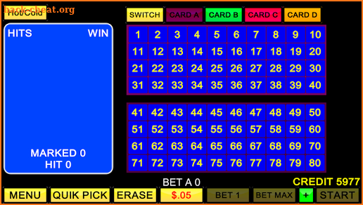 Keno 4 Card - Multi Keno screenshot