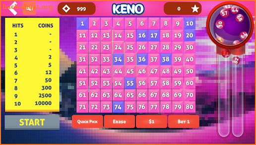 Keno Cleopatra screenshot