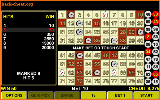 Keno Eggs Las Vegas Casino screenshot