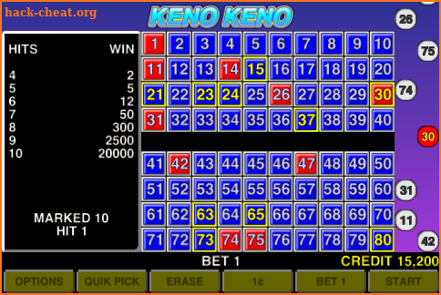 Keno Keno Las Vegas Casino screenshot