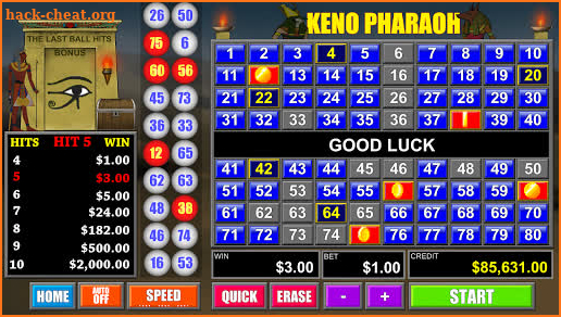 Keno Pyramid screenshot