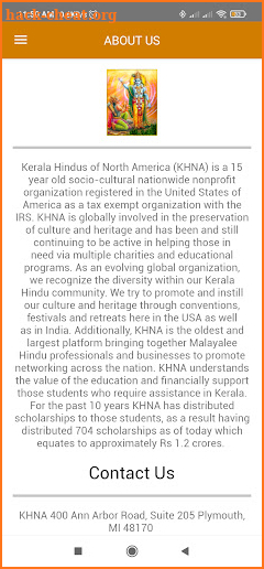 Kerala Hindus of North America screenshot