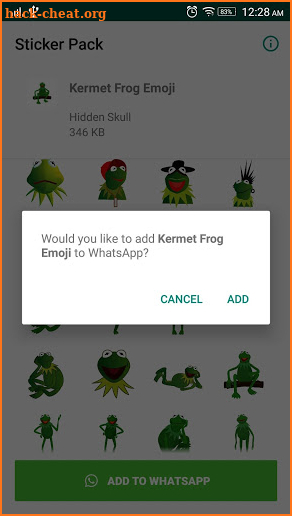 Kermit  Frog Stickers for Whatsapp screenshot