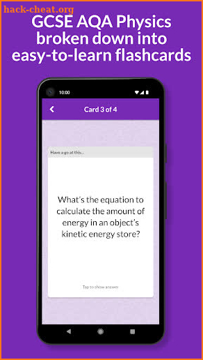 Key Cards GCSE AQA Physics screenshot