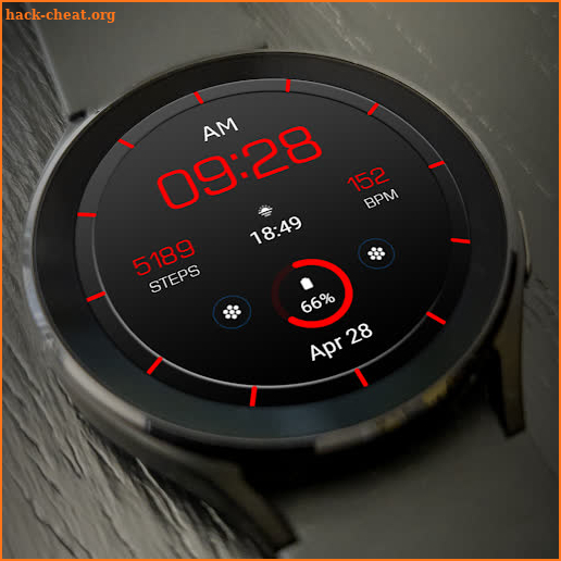 Key WF19 Digital Watch Face screenshot