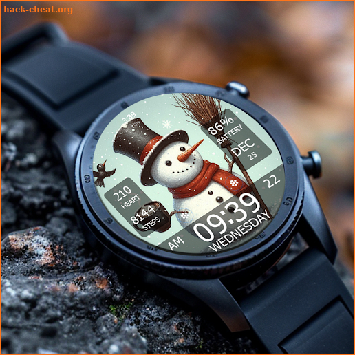 Key WF55 Snowman Watch Face screenshot