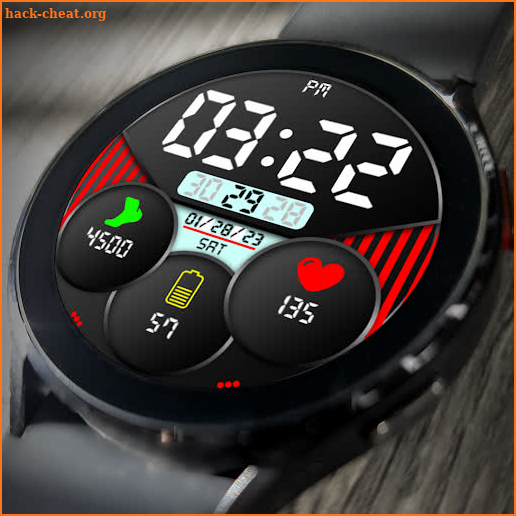 Key018 Digital Watch Face screenshot