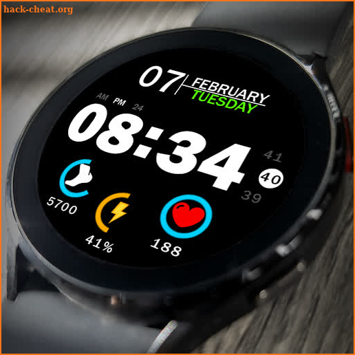 Key019 Digital Watch Face screenshot